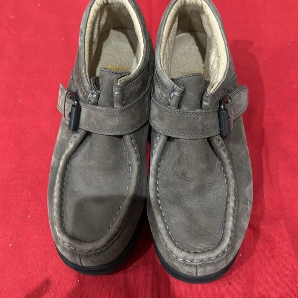 Buffalino Men's Gray Leather Shoes